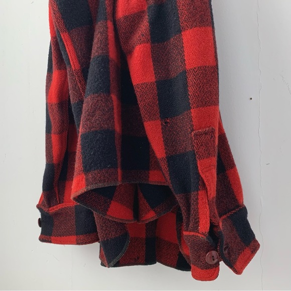 vintage 70s wool plaid Woolrich jacket / chore - barn - work coat - Picture 7 of 11